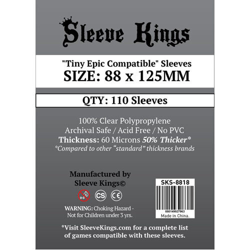 

Чехол для карточек 110 X Tiny Epic Compatible Sleeves (88Mm X 125Mm)