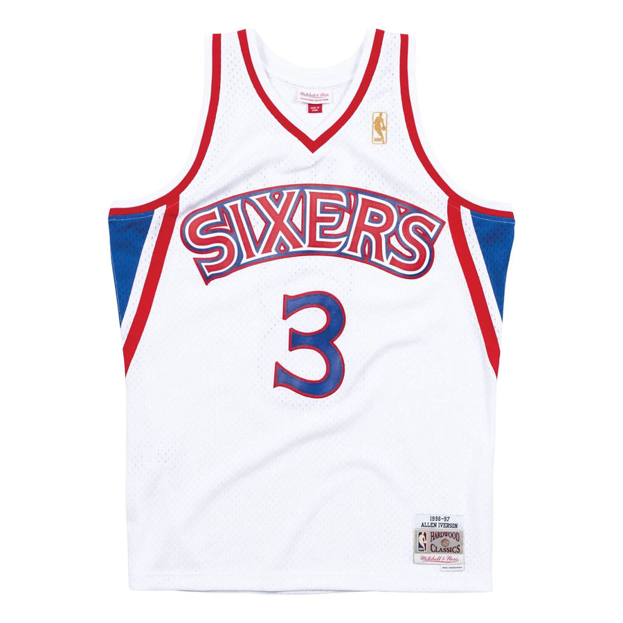 

Джерси Mitchell & Ness x NBA Philadelphia 76ers 1996-97 Home Swingman Jersey 'Allen Iverson 3', белый