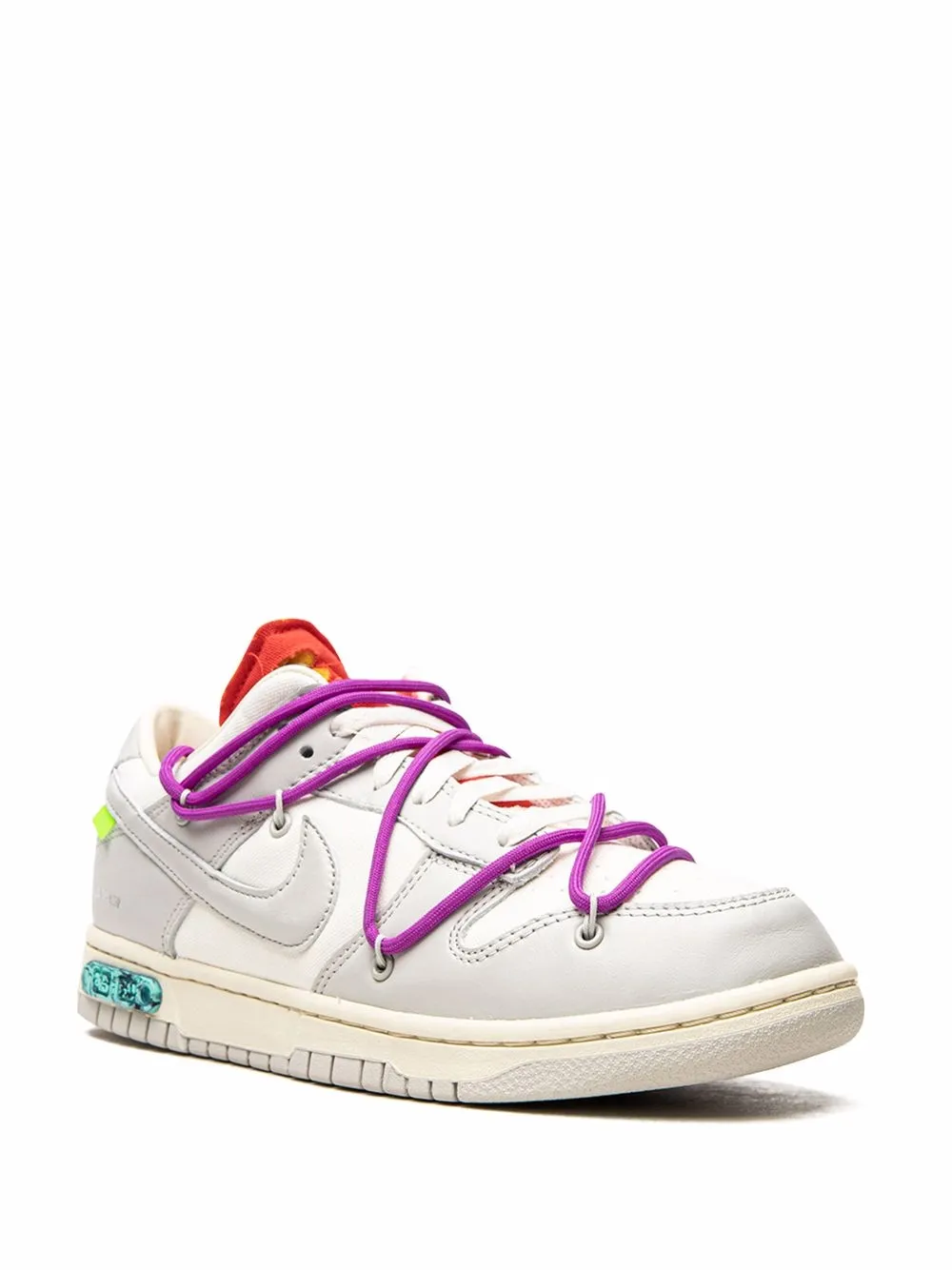 Кроссовки Dunk Low из коллаборации с Off-White Nike X Off-White, серый — фото 2