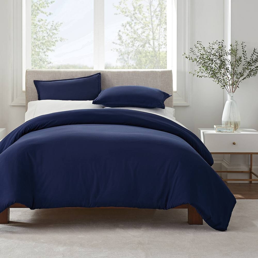 

Комплект пододеяльников с антимикробным покрытием Serta Simply Clean, синий