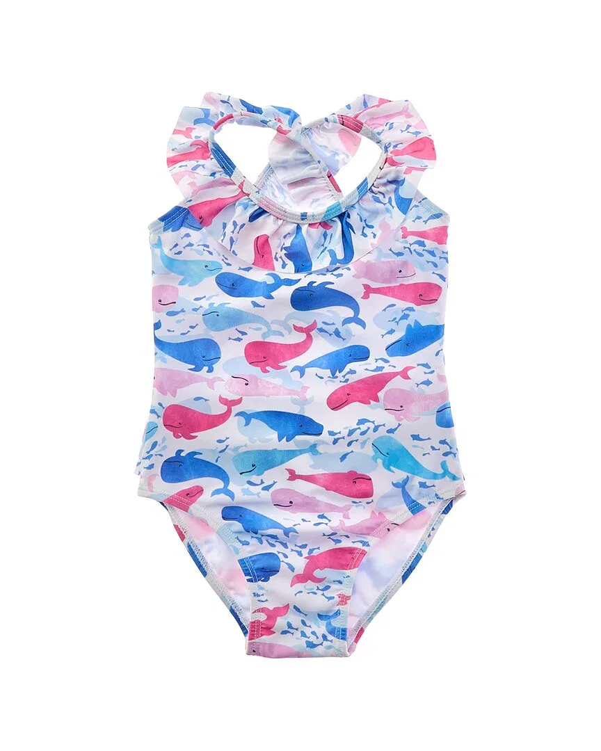 Купальник Flap Happy One Piece Rosy Whales Ruffle Swimsuit, розовый