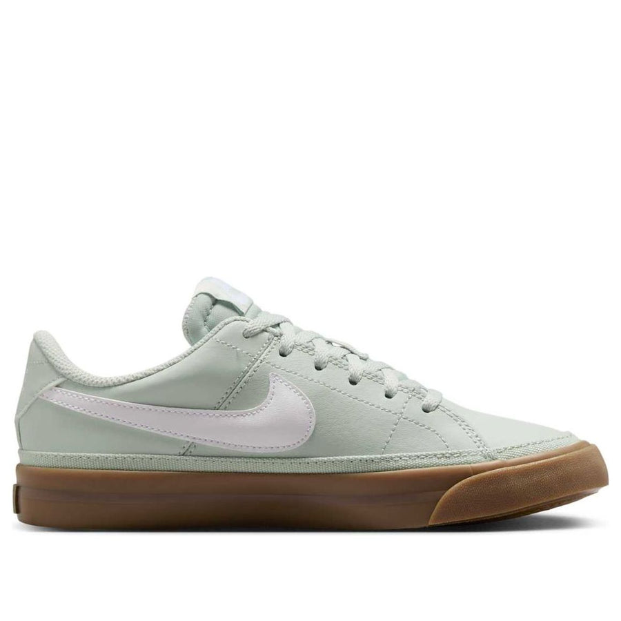 Кроссовки (GS) Nike Court Legacy 'Light Silver Gum Dark Brown White', серый — фото 2