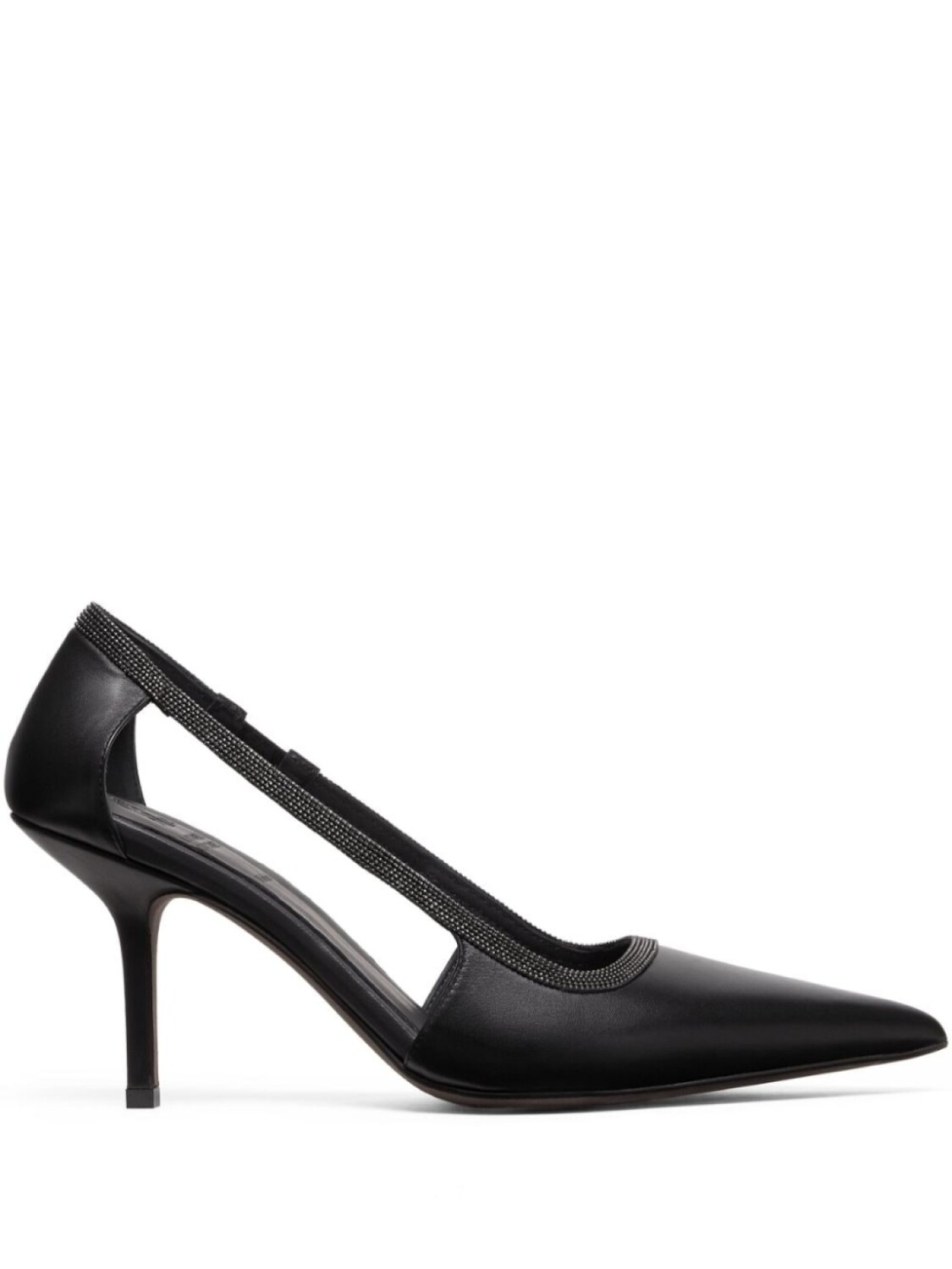 

Brunello Cucinelli туфли с декором Monili, черный