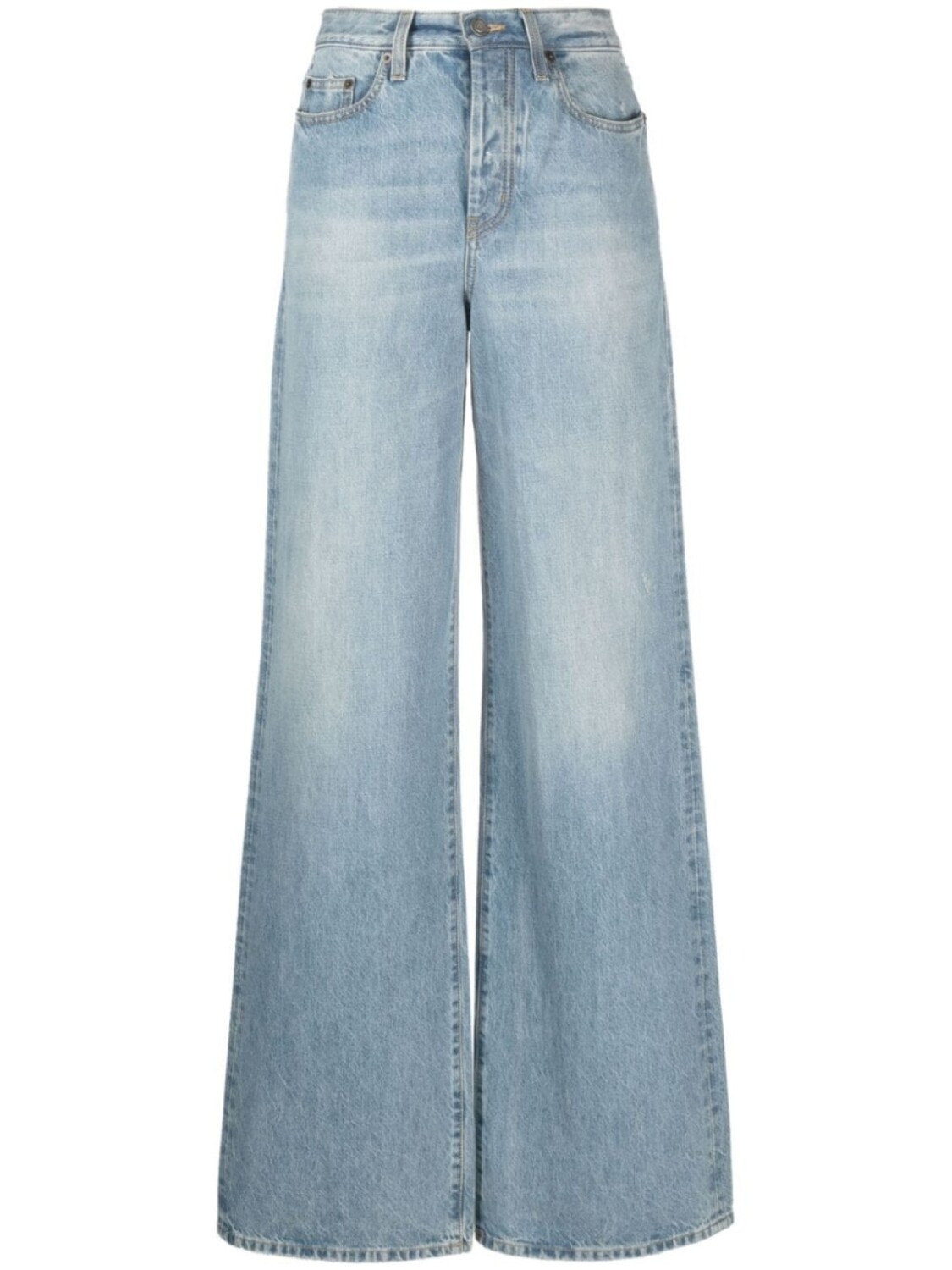 

Saint Laurent широкие джинсы, синий