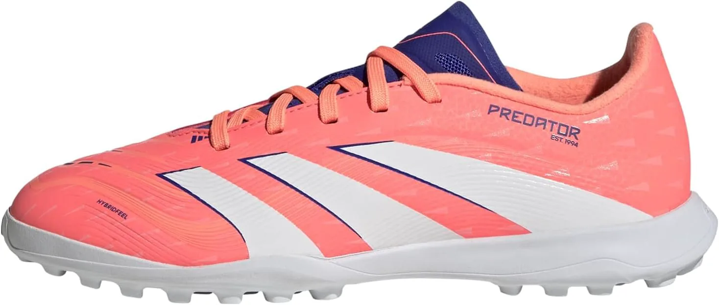 Футбольные кроссовки Adidas Originals Boys' League Predator для игры на траве, коралловый/белый/оранжевый