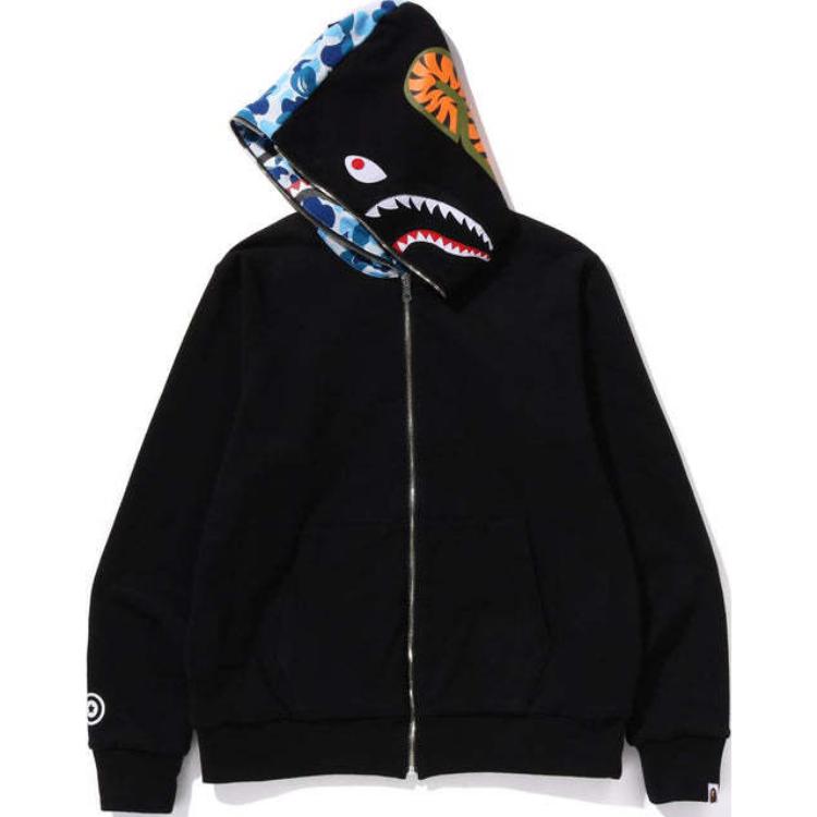 

Бейп Abc реверсивная худи Shark с полной молнией A BATHING APE, синий