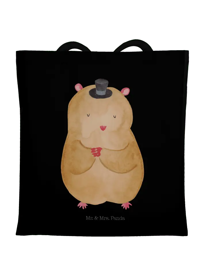 

Сумка для переноски Mr & Mrs Panda Hamster Hut ohne Spruch, черный