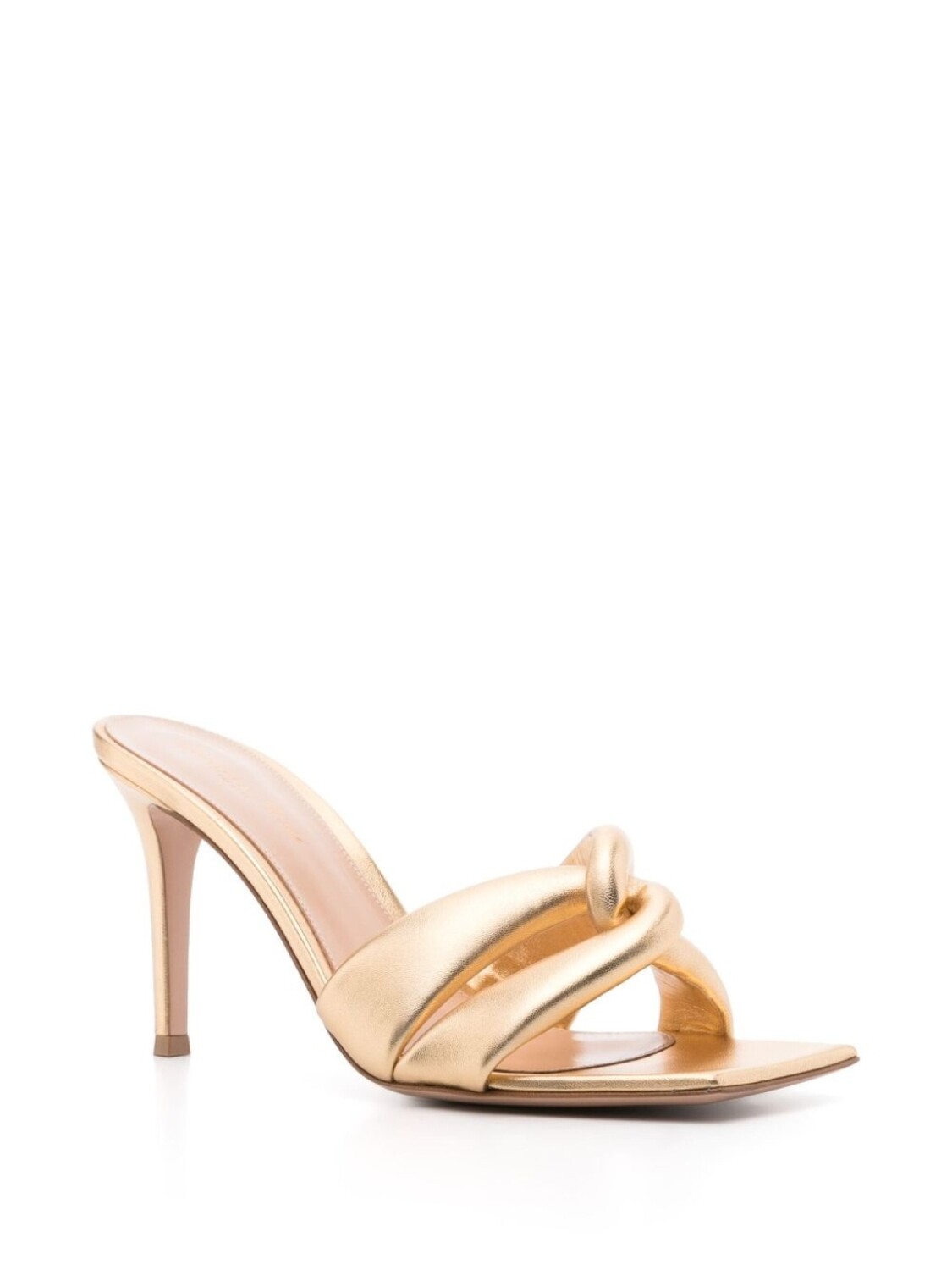 Gianvito Rossi 85-мм мюли Amour, золотистый — фото 2