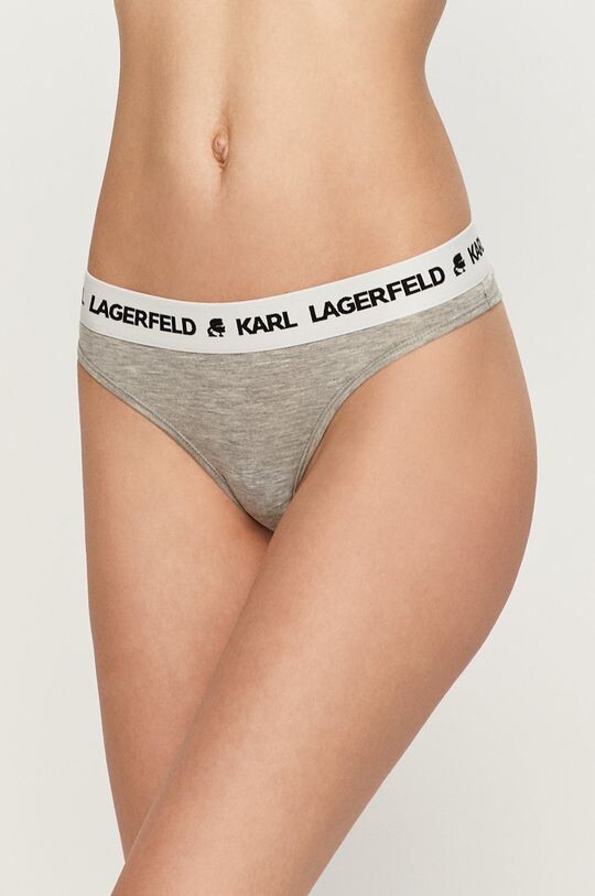 

Стринги Karl Lagerfeld, серый