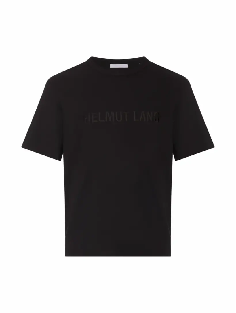 

Хлопковая футболка с логотипом Helmut Lang, черный