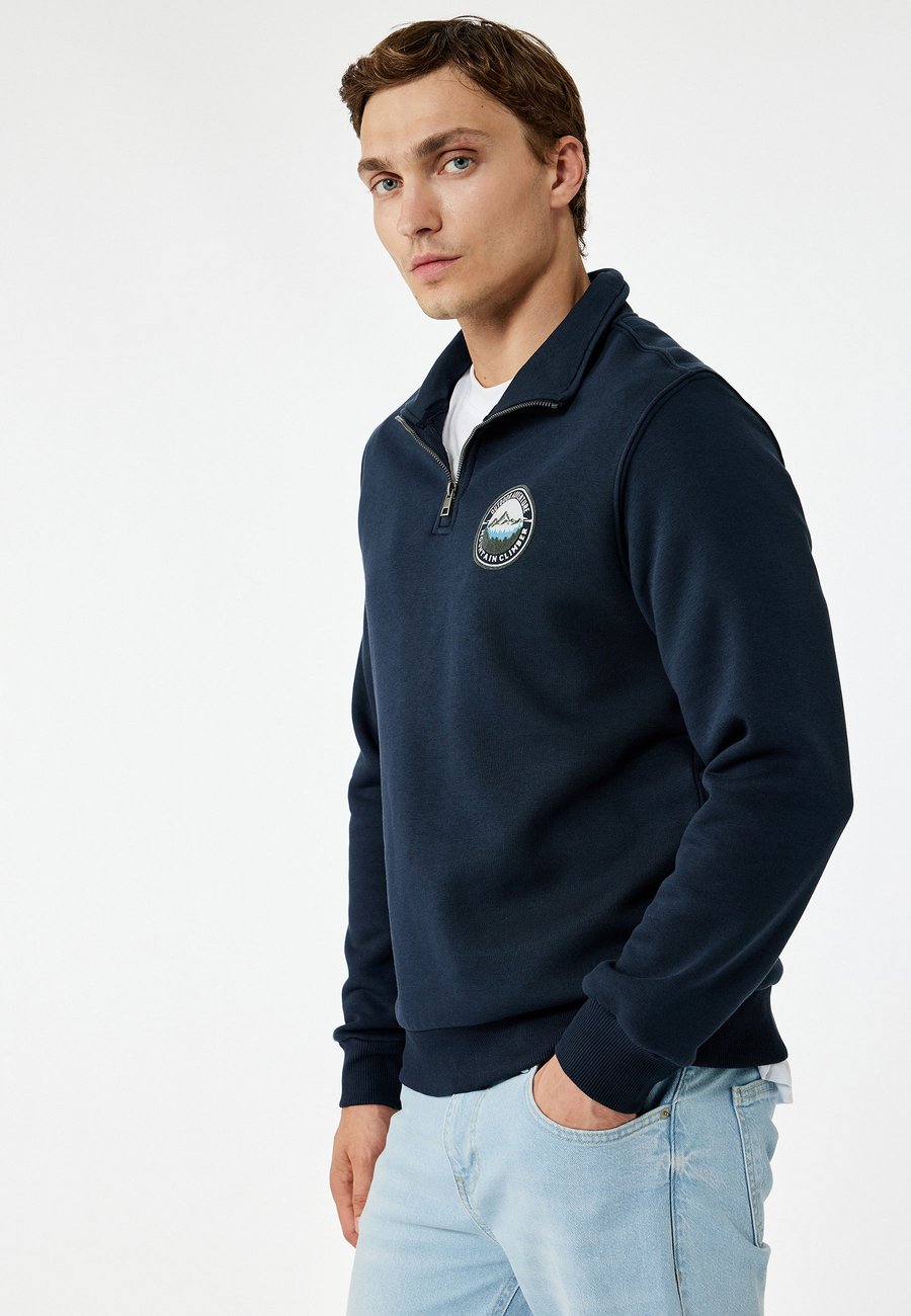 

Толстовка Koton HALF ZIPPERED, Dark Blue
