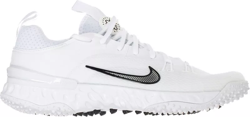 Бутсы для лакросса Nike Alpha Huarache 9 Varsity Turf, белый/черный