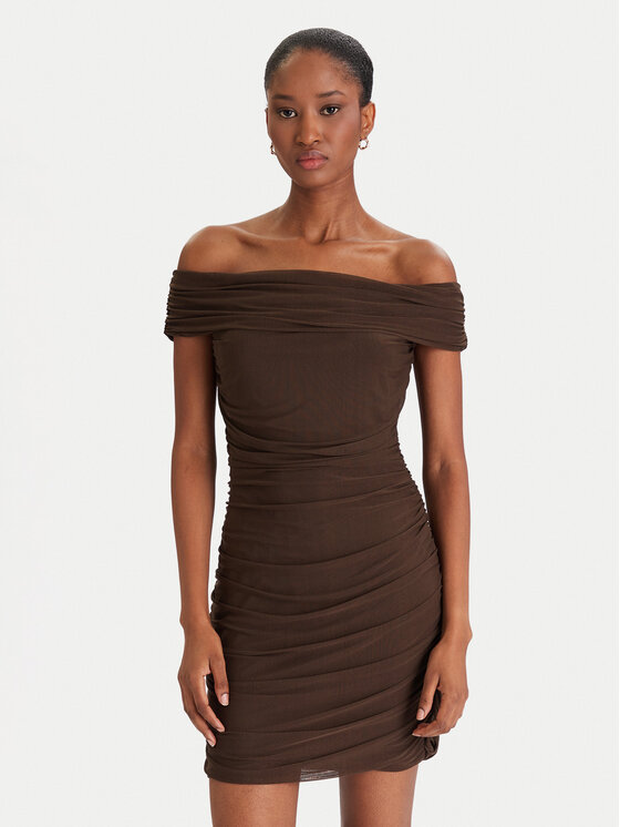 

Коктейльное платье slim fit W5YK21 KCZC2 Guess, коричневый