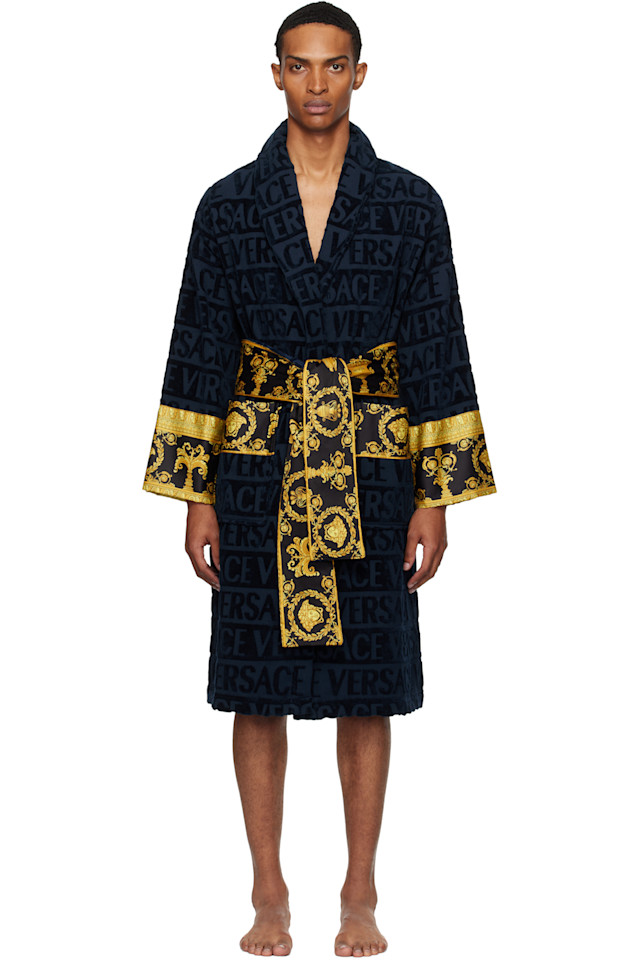 

Банный халат I heart baroque Versace, синий