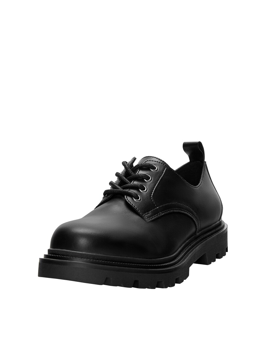 

Туфли на шнуровке Pull&Bear, черный