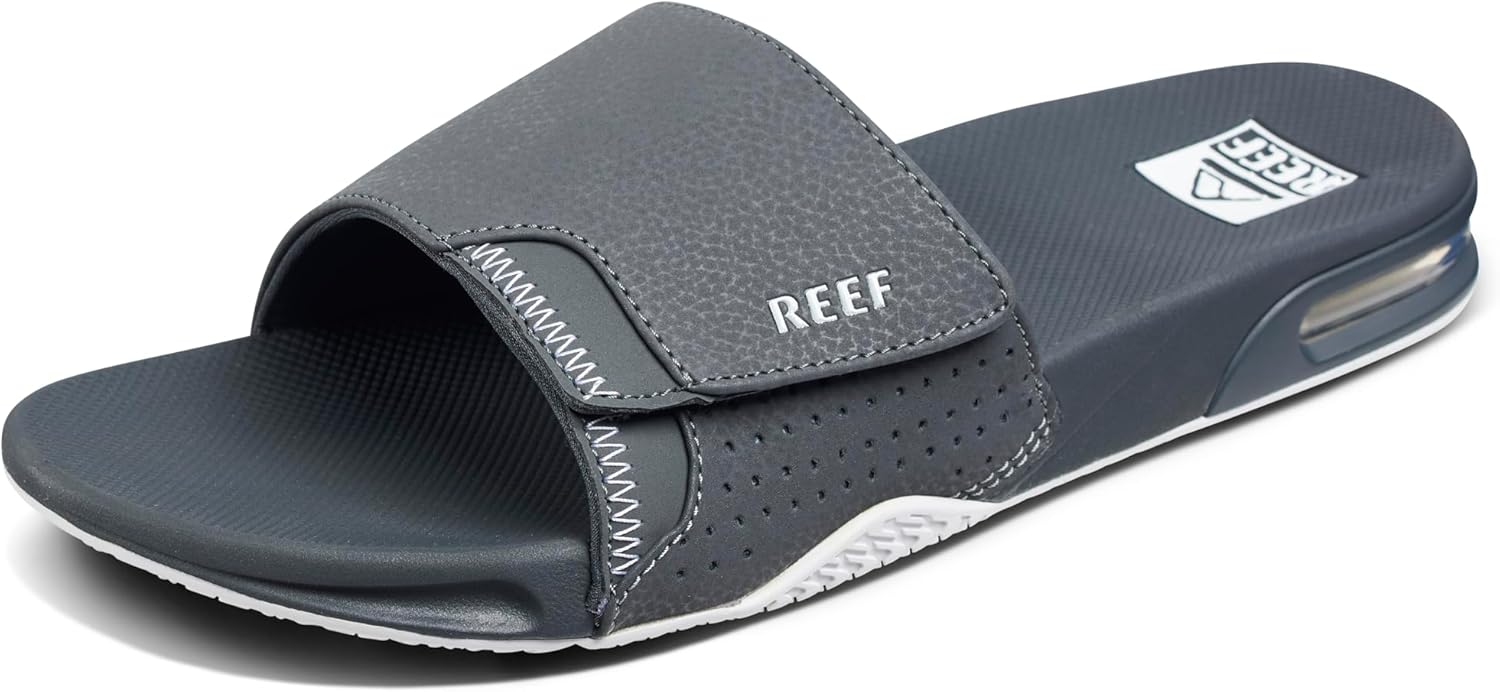 

Мужские сандалии REEF Fanning Slide с открывалкой для бутылок, поддержкой свода стопы, прочной подошвой, водостойкие