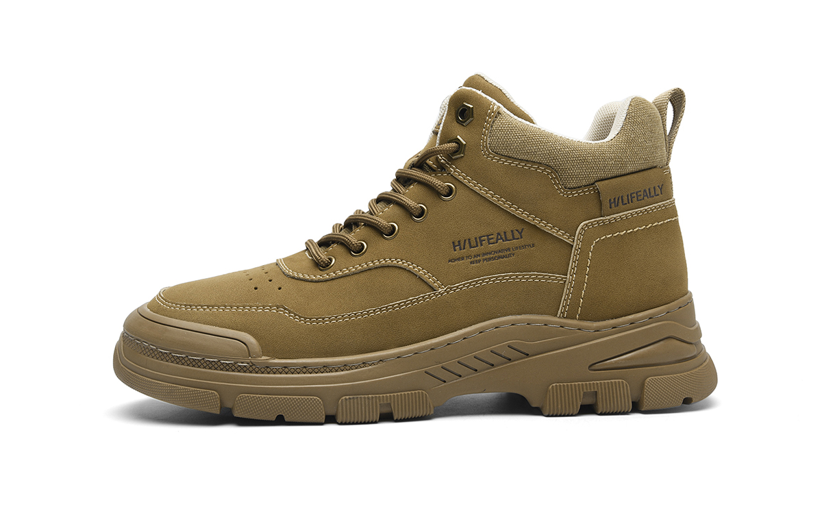 

Повседневные кроссовки мужские Mid Top песочный, черный HLA