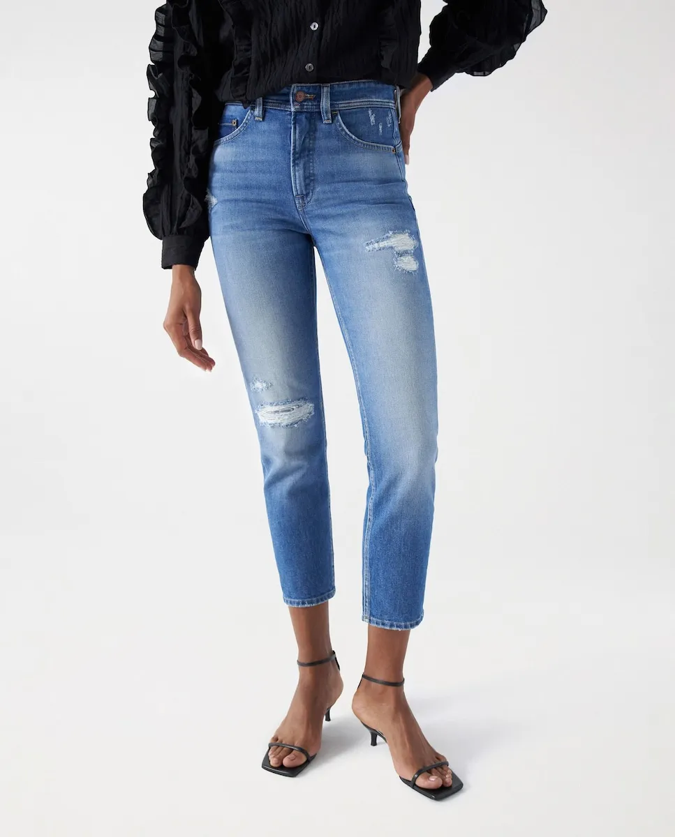 

Женские джинсы-скинни с высокой посадкой Faith Salsa Jeans, синий