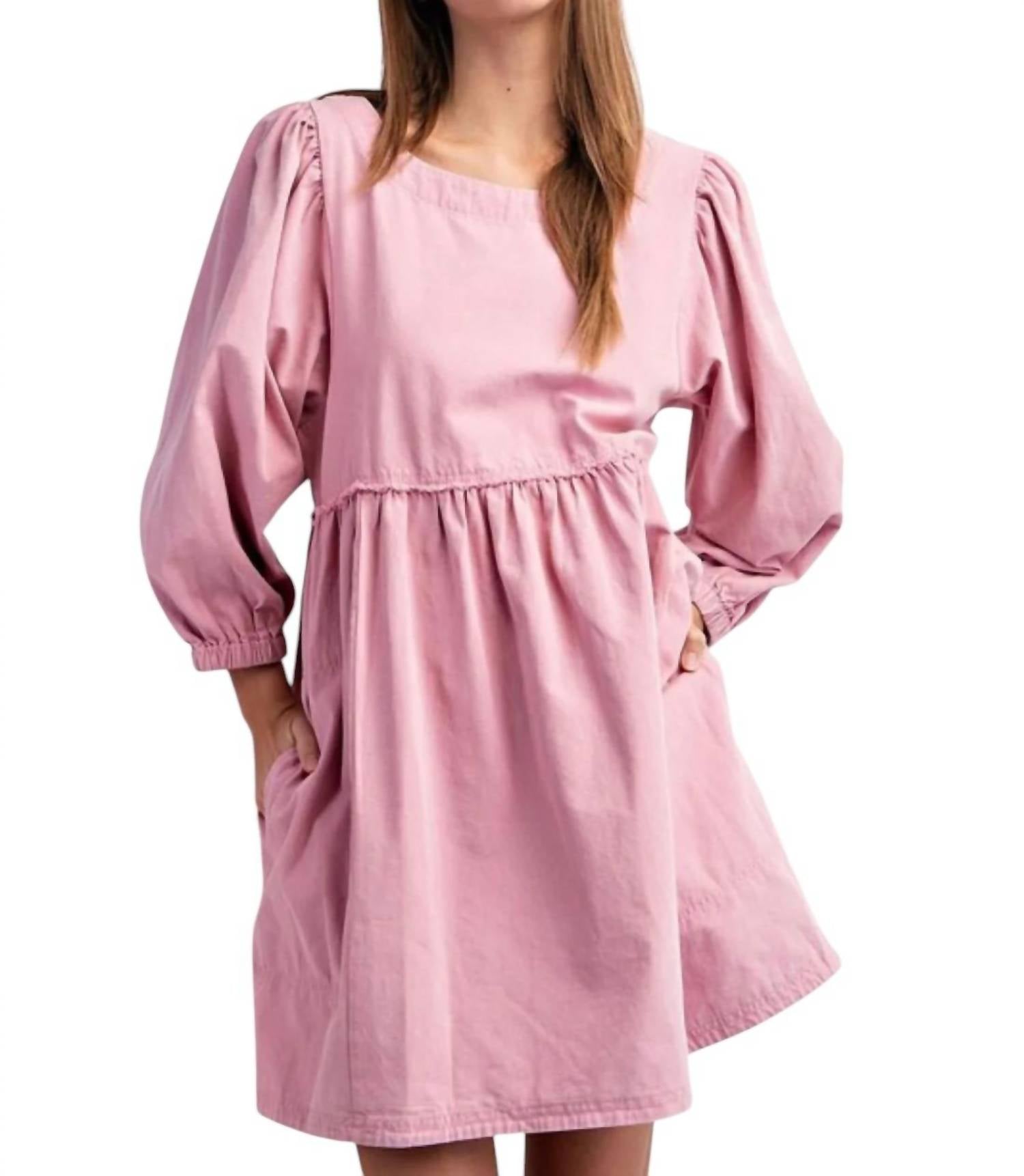 

Платье Grace Mineral Wash в цвете Dusty Pink eesome