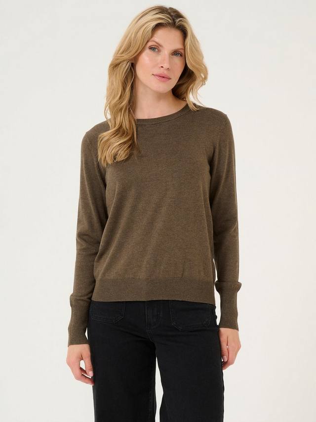 

Трикотажный топ lizza slim fit KAFFE, цвет Major Brown Melange