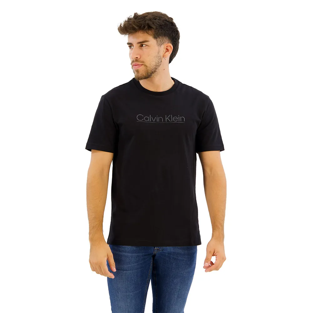 

Футболка Calvin Klein Raised Line Logo, черный