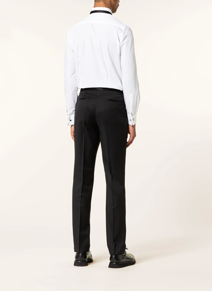 Lenon tux брюки-смокинг узкого кроя с галлоновыми полосками Boss, черный — фото 4