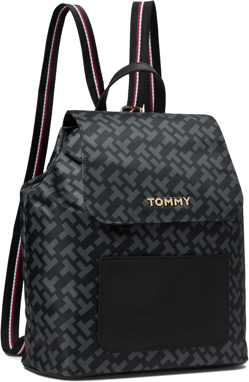 

Женский рюкзак Tommy Hilfiger Jennie II Flap, черный, средний, Black