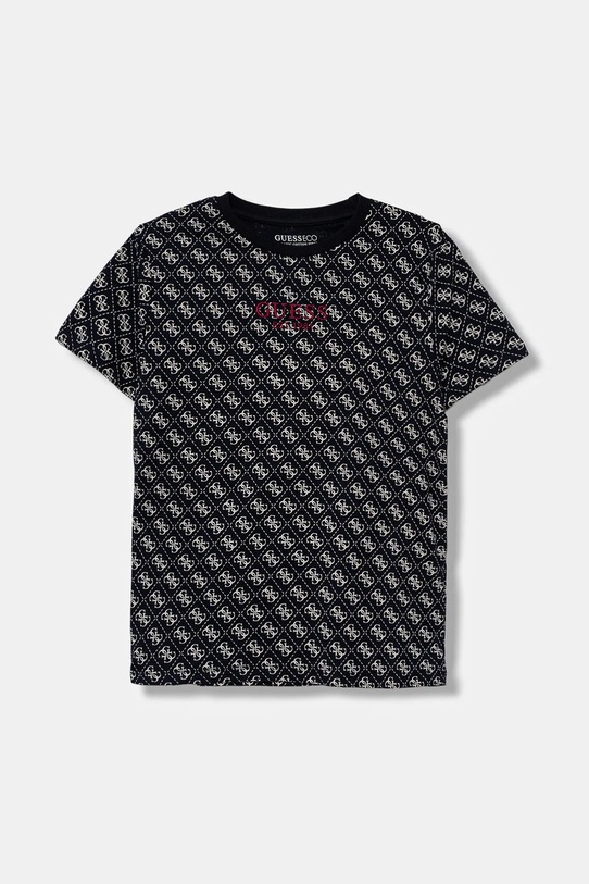 

Детская хлопковая футболка Guess, синий