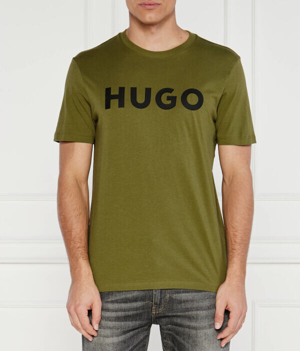 

Футболка дуливио Regular Fit Hugo, зеленый