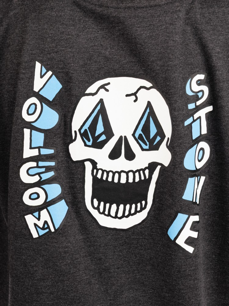 Футболка Volcom Skeltone Kids T-Shirt, heather black — фото 4