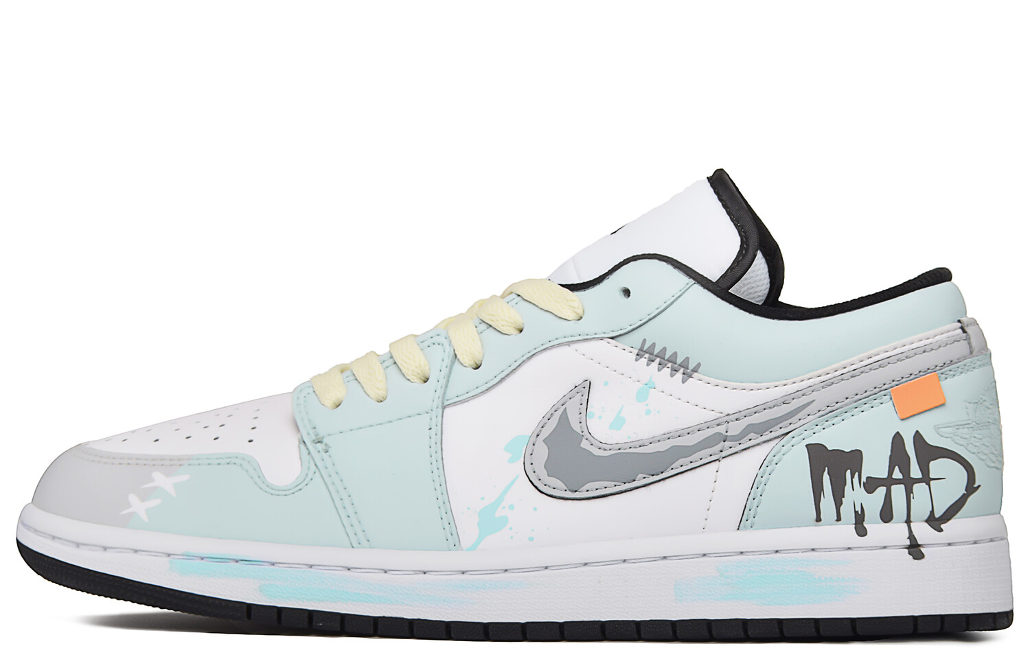 

Баскетбольные кроссовки Air 1 Vintage Men Low-Top Blue/Grey/White Jordan, Белый, Баскетбольные кроссовки Air 1 Vintage Men Low-Top Blue/Grey/White Jordan