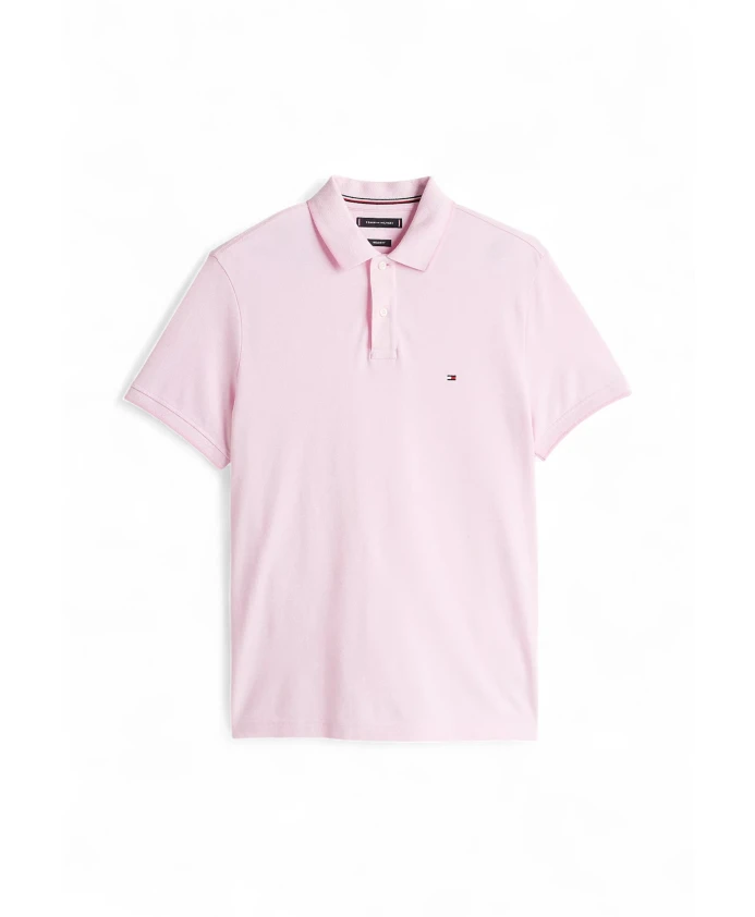 

Рубашка-Поло в стиле Оксфорд стандартного кроя с отделкой Tommy Hilfiger, розовый