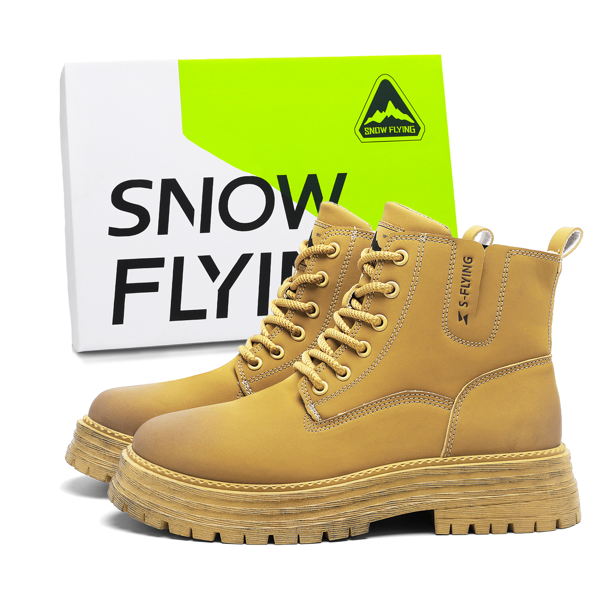 

Ботинки Winter Tactical Boots Collection Crew Martin Boot Men's SNOW FLYING, Caramel Brown