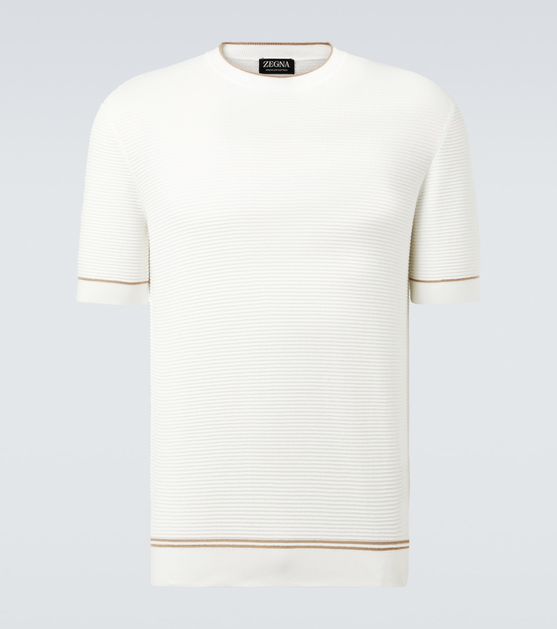 

Хлопковая футболка Zegna, Bianco Zegna