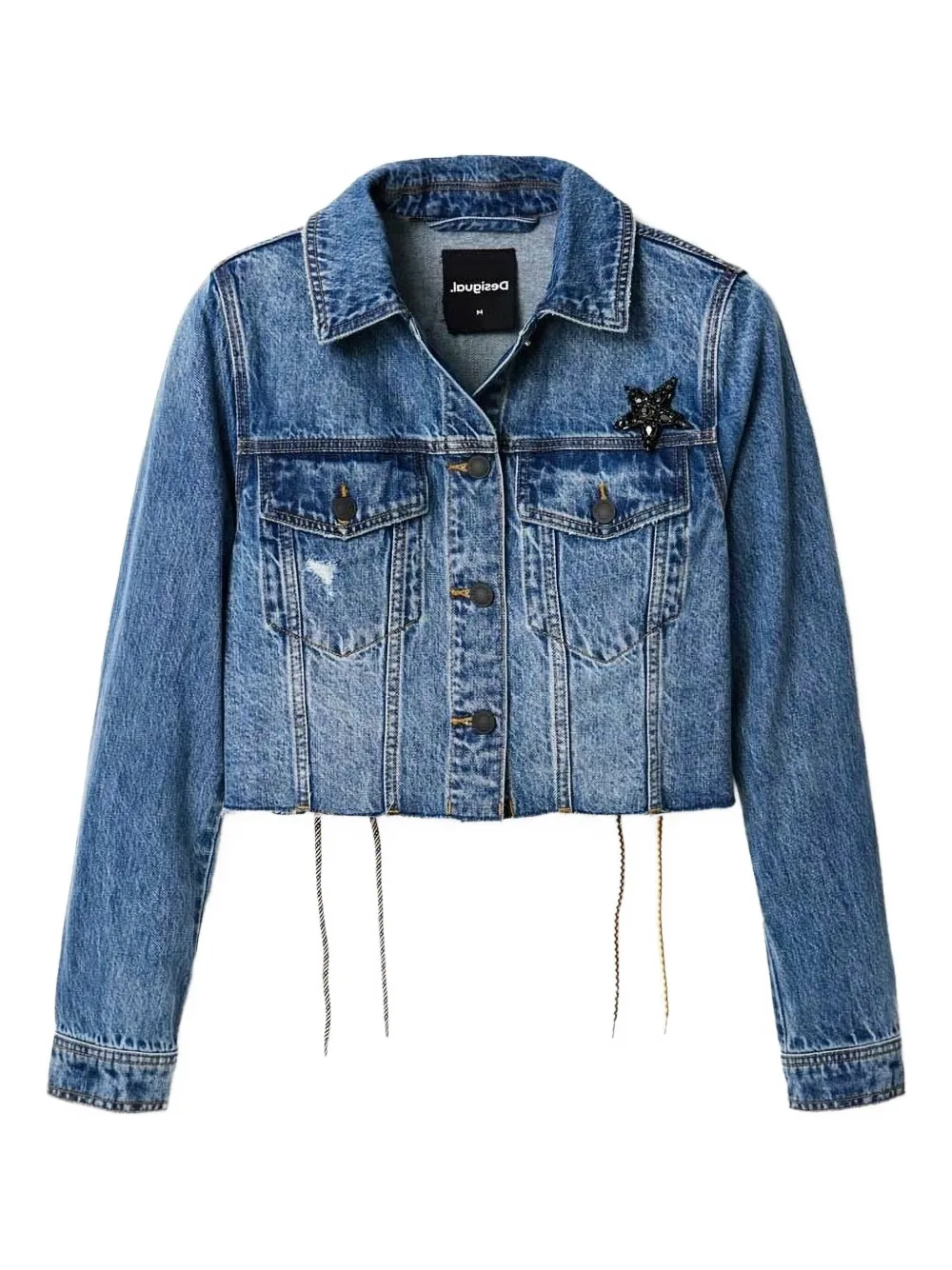 

Джинсовая куртка со шнуровкой Power Desigual, синий