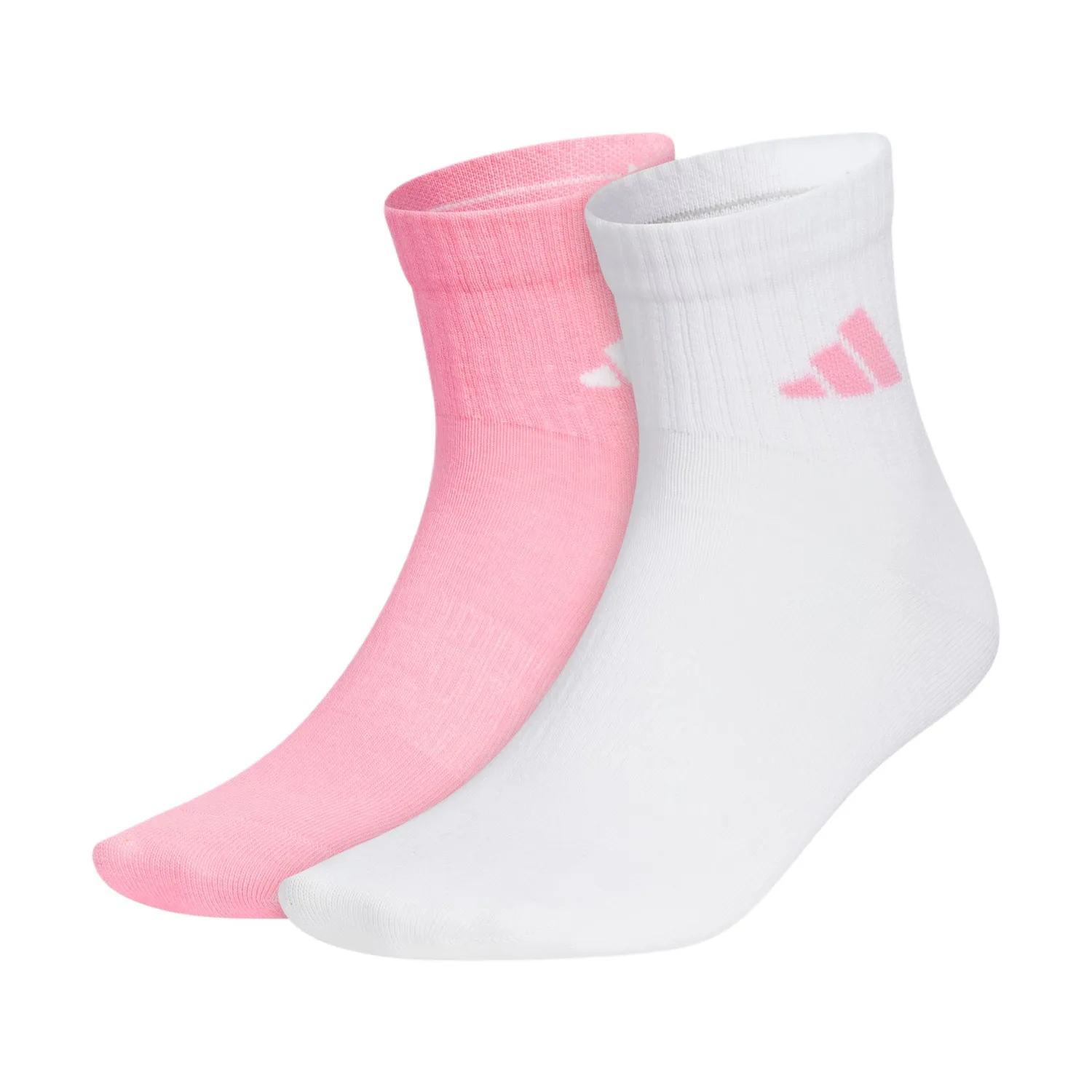 Носки короткие унисекс набор из 2 пар Adidas, Pink+White 2 Pack