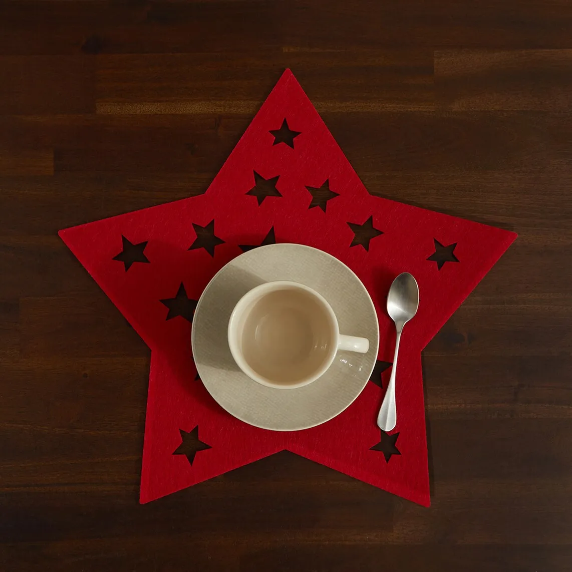 

Индивидуальная скатерть Star El Corte Inglés, красный
