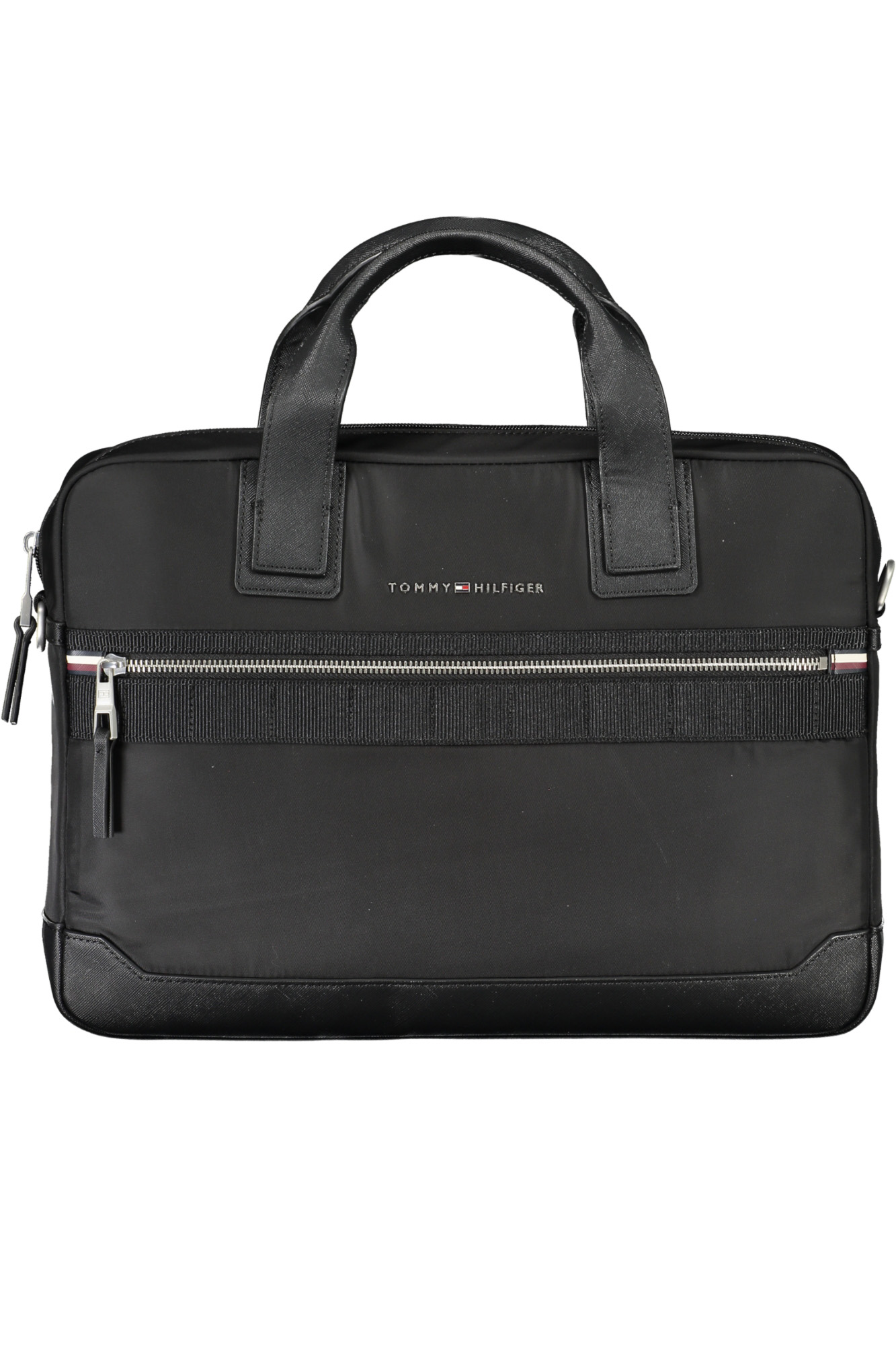 

Портфель мужской Tommy Hilfiger с внешним карманом и логотипом бренда, черный