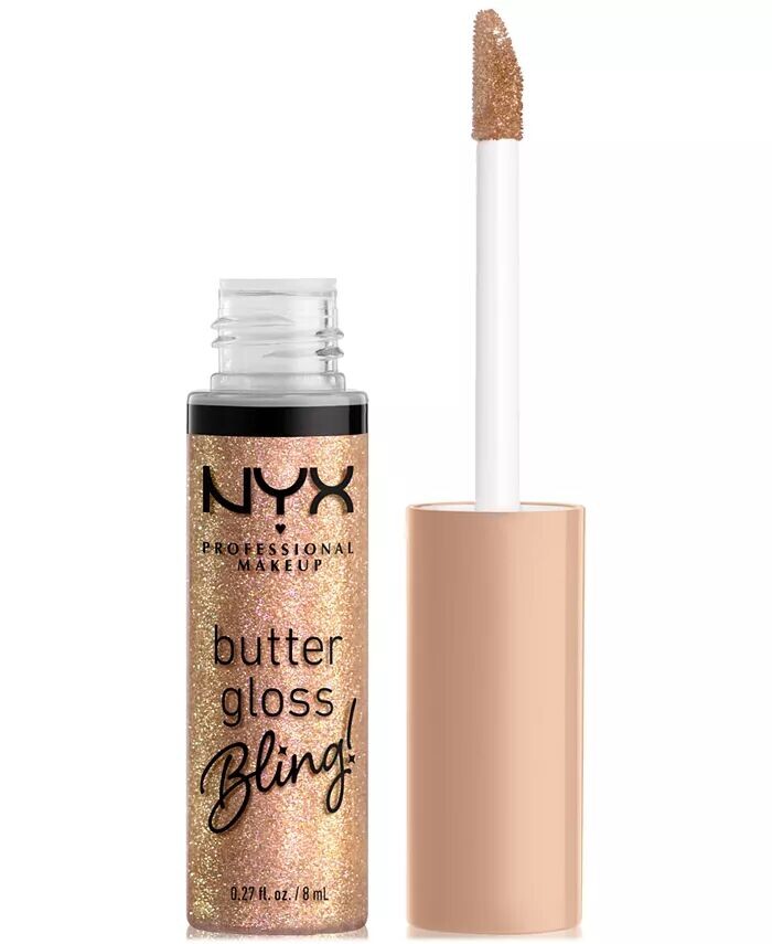 

Масло-блеск! Nyx Professional Makeup, цвет Bring the Bling (gold metal)