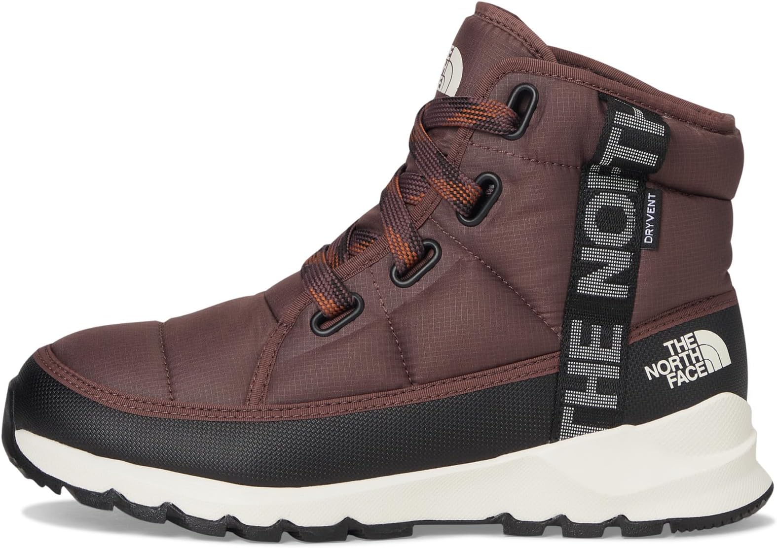 Женские ботинки The North Face ThermoBall Luxe WP стеганые комбинированные, коричневый — фото 4