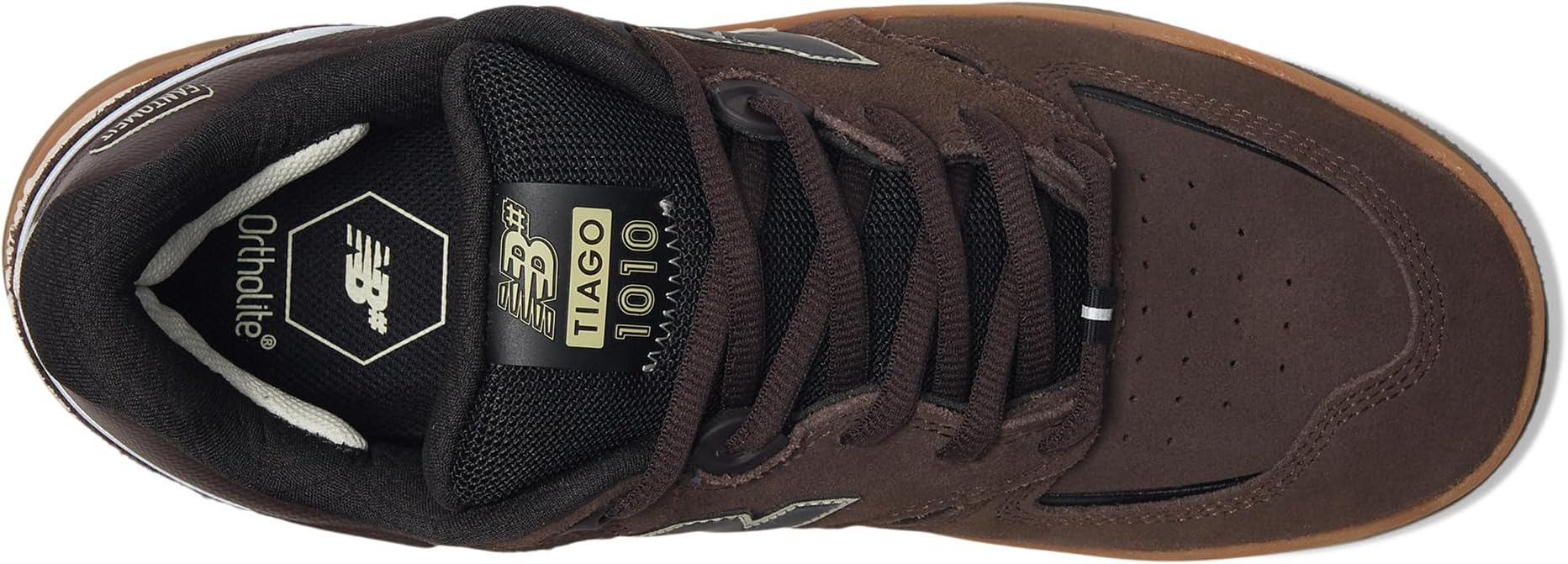 Кроссовки New Balance Numeric 1010 - Tiago Lemos, коричневый — фото 2