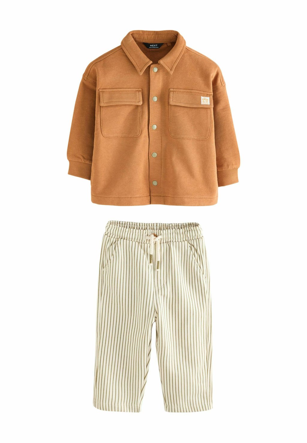 

Рубашка REGULAR FIT-JOGGERS SET Next, коричневый