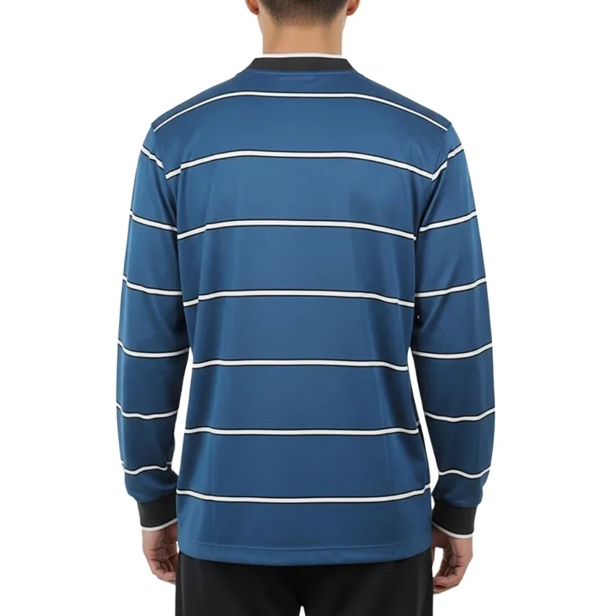 Nike Футболка Dri Fit мужская с V-образным вырезом синяя — фото 3