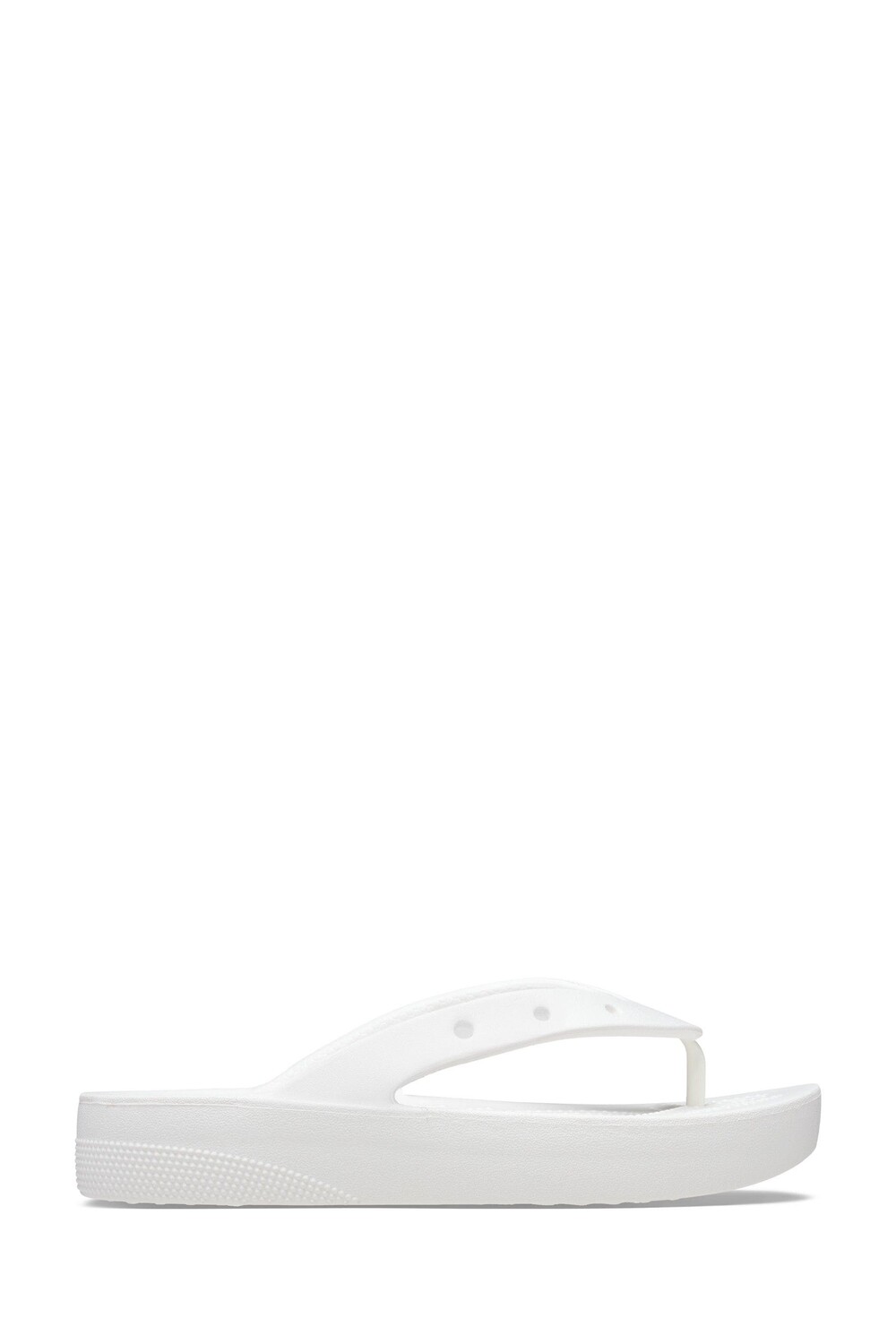 

Классические шлепанцы на платформе Crocs, белый