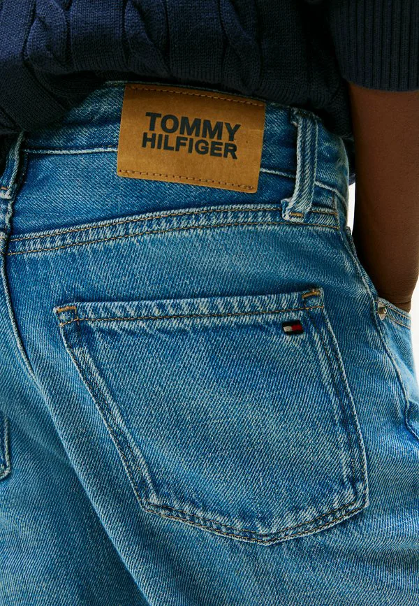Винтажные джинсы-скейтеры зауженного кроя Tommy Hilfiger, Denim Mid Blue — фото 4