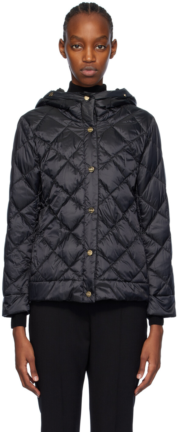 

Черный - Двусторонний пуховик Risoft Max Mara