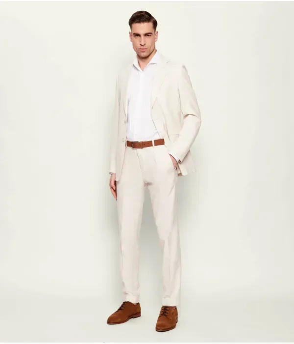 Брюки C-Genius-HW-262 slim fit Boss, бежевый — фото 2