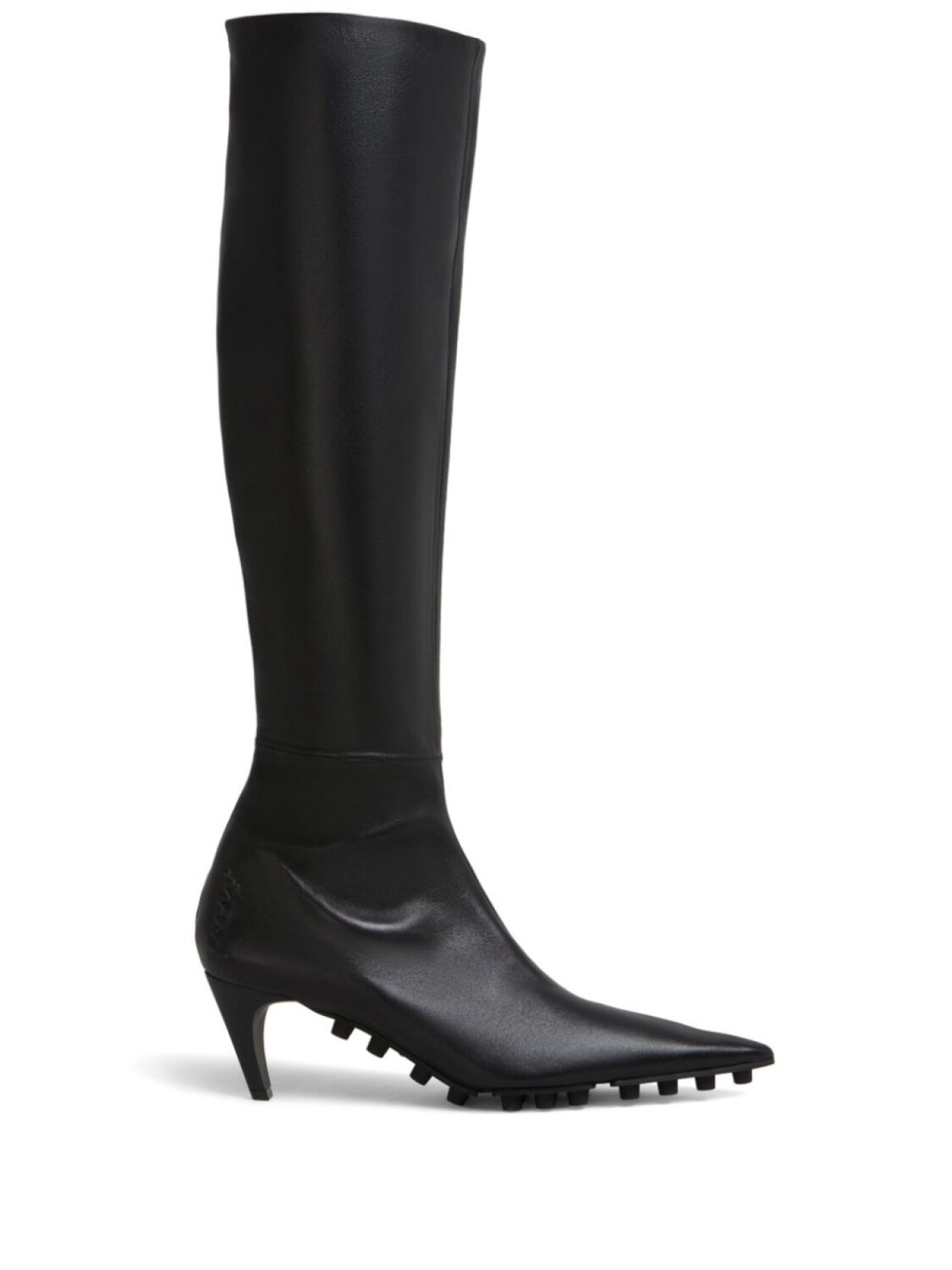 Сапоги Marni Spike из кожи до колена, черный