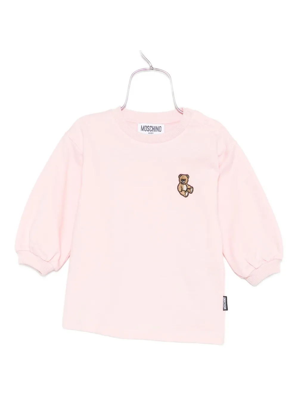 

Толстовка с вышивкой Moschino Kids, розовый