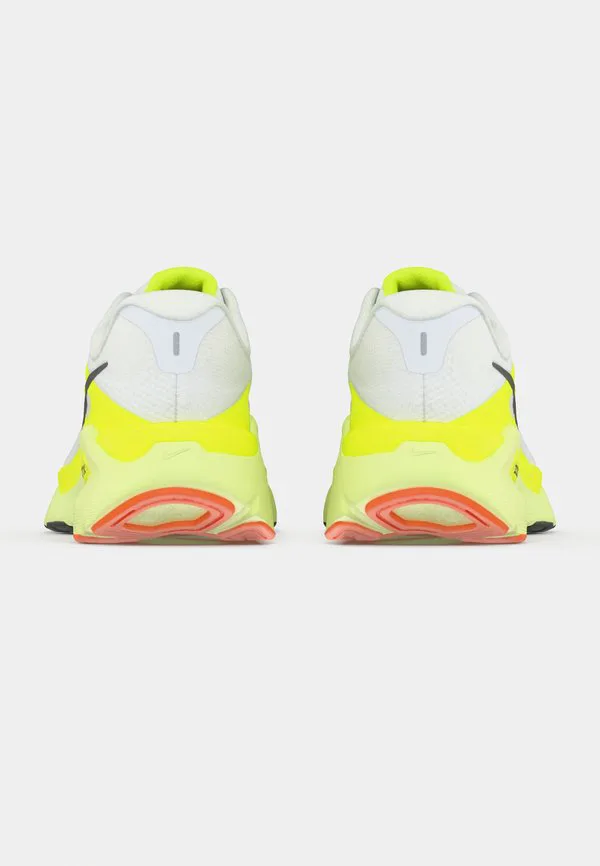 Кроссовки для бега по шоссе structure plus Nike Performance, White/Black/Pure Platinum-Coloured/Volt/Barely Volt/Total Orange — фото 4